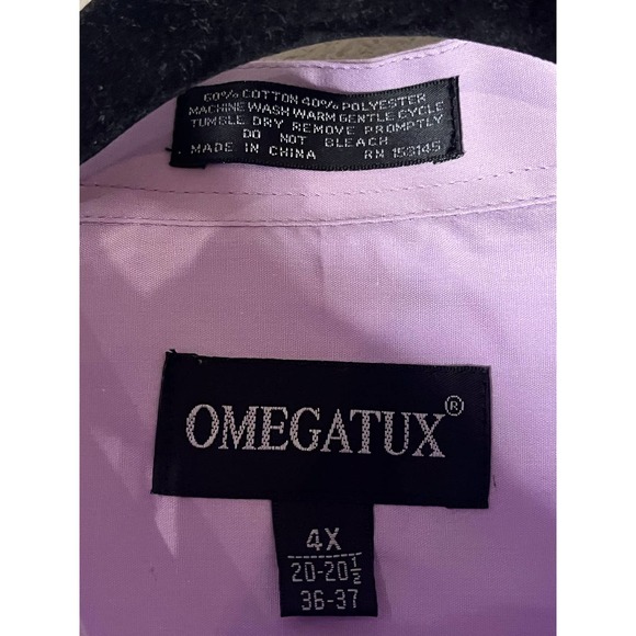 Pink Long-Sleeve Dress Shirt Cotton Blend - Picture 4 of 4